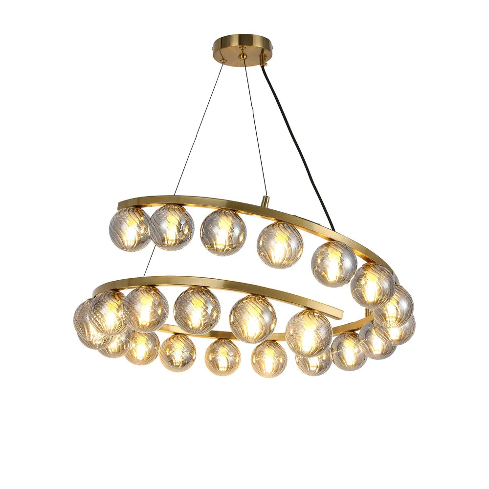 Modern Chandelier TEKLED Helix Glow Pendant Chandelier-1 Ring Large-159-18276