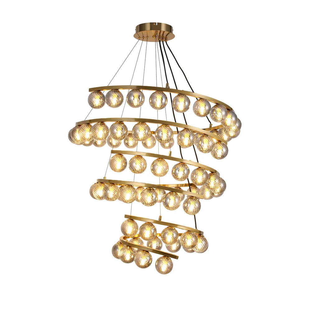 Modern Chandelier TEKLED Helix Glow Pendant Chandelier-3 Ring-159-18278