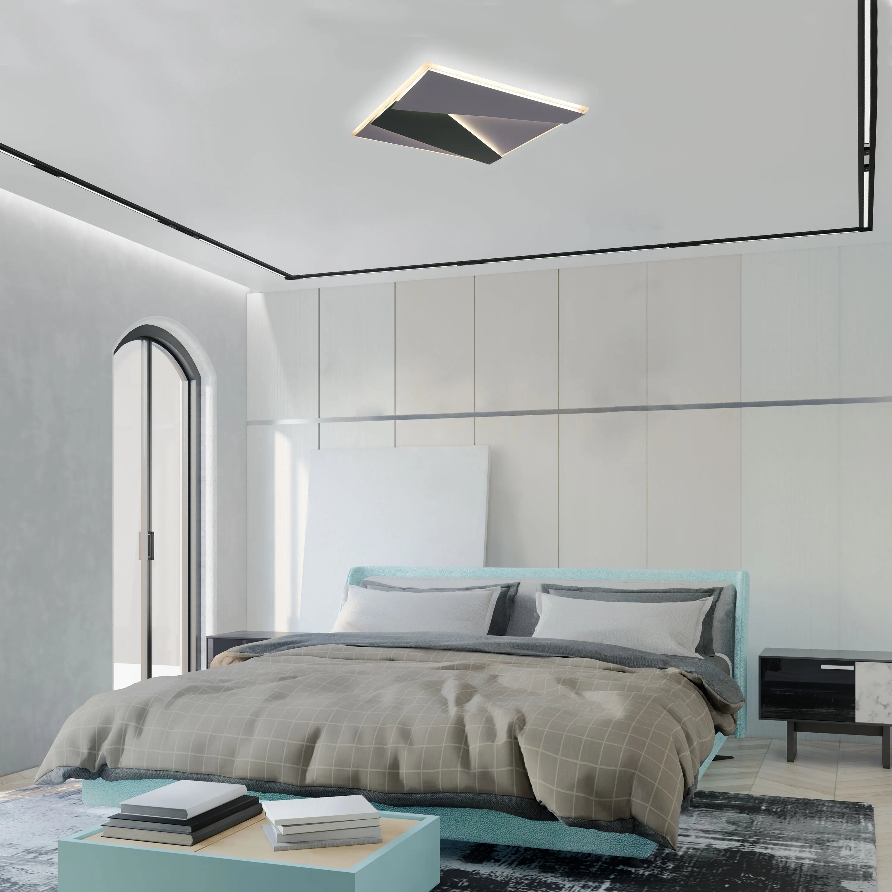 Layered LED Ceiling Light with Hidden Lighting, Flush Mount, LED Flush Ceiling Light, TEKLED