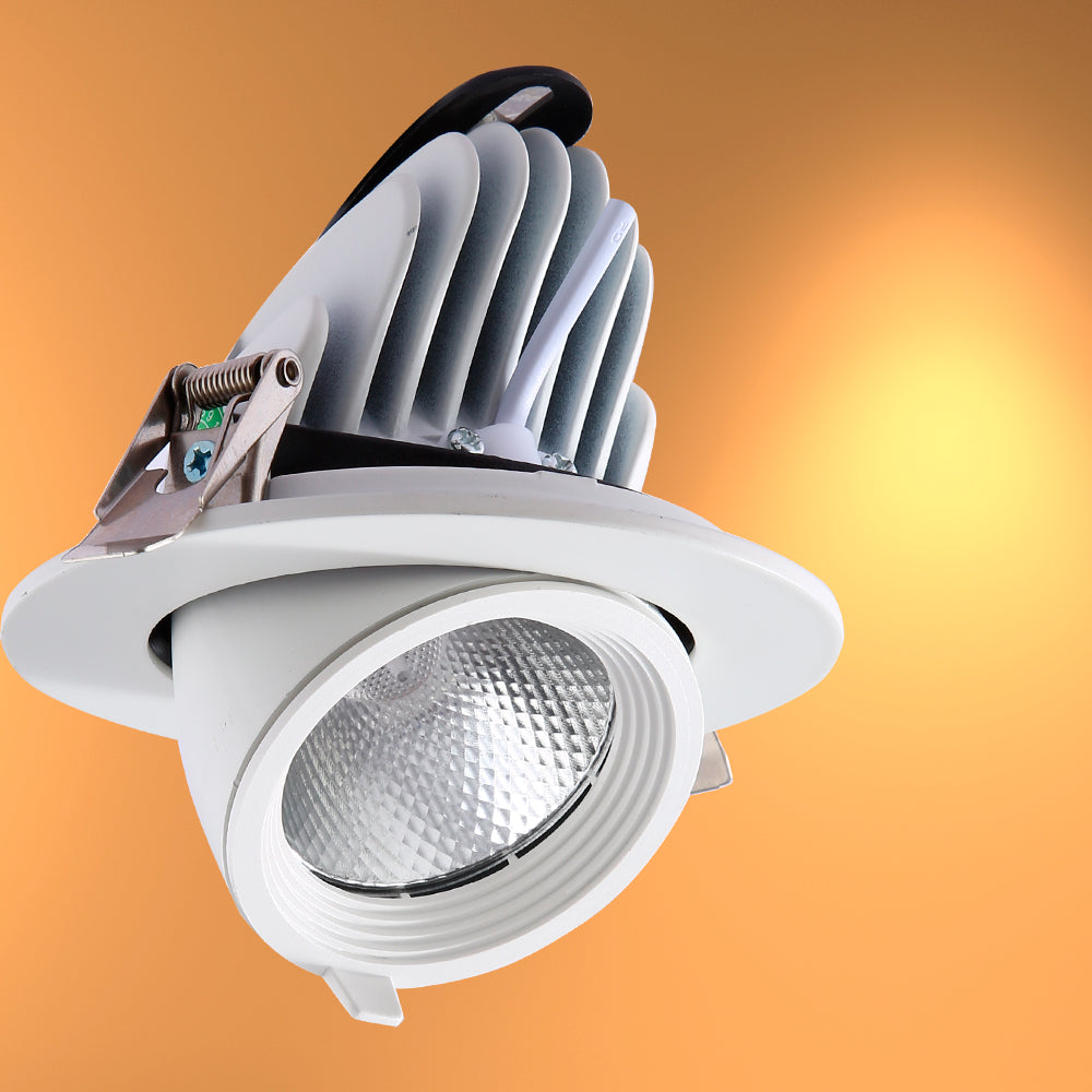 LED Accent Performance Swivel and Scoop Tilt Recessed Downlight CRI90 White 1