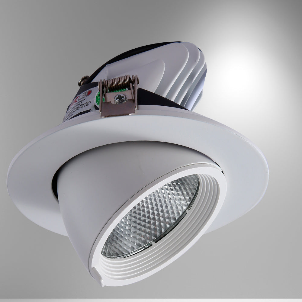 LED Accent Performance Swivel and Scoop Tilt Recessed Downlight CRI90 White 6