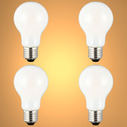 LED Bulb A60 GLS E27 6.5W Milky Glass Pack of 4 1