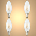 LED Candle Bulb Dimmable E14 4W Frosted Glass Pack of 4 2