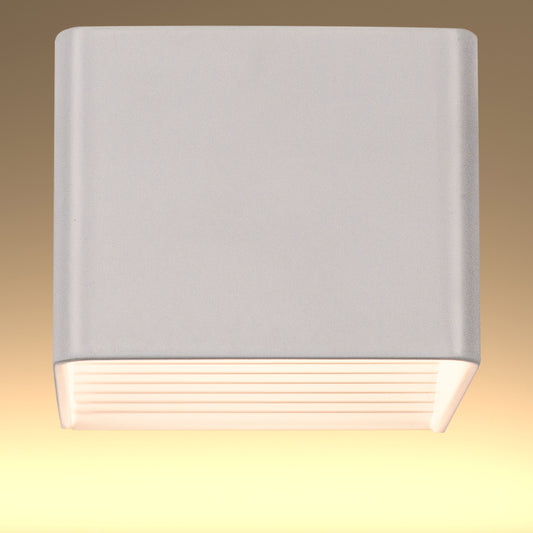 LED Cuboid Wall Light 5W Cool White 4000K White 1