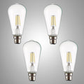 LED Filament ST64 Edison Bulb B22 Bayonet Cap Pack of 4 11
