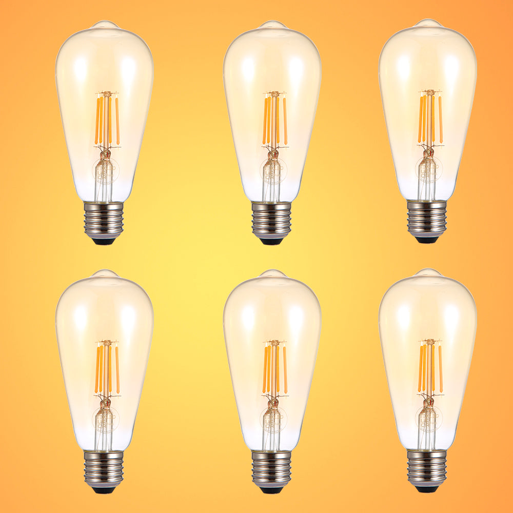 LED Filament ST64 Edison Bulb E27 Edison Screw 25