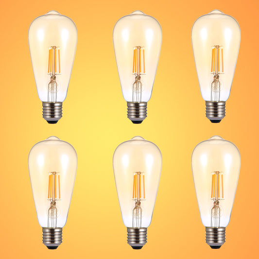 LED Filament ST64 Edison Bulb E27 Edison Screw 25