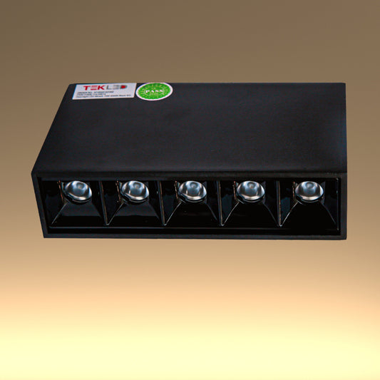 LED Mirage Laser Blade Surface Mount Rectangle Fixed Downlight 10W Cool White 4000K IP20 2