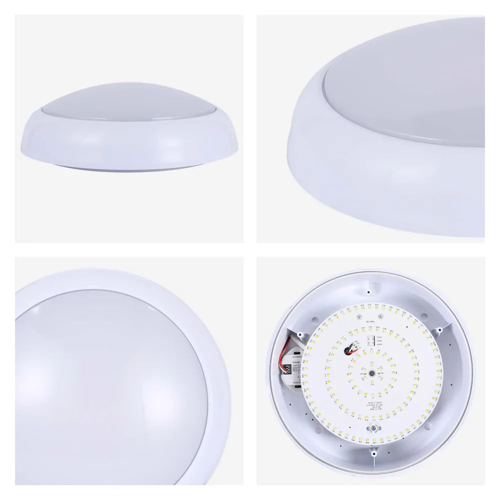 Details of the LED Paladin Bulkhead 14-16-20 W 3CCT IP54 with White Rim-118-03616