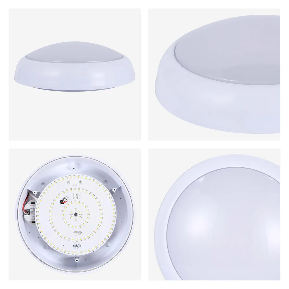 Details of the LED Paladin Bulkhead 14-16-20 W 3CCT IP54 with White Rim-118-03618