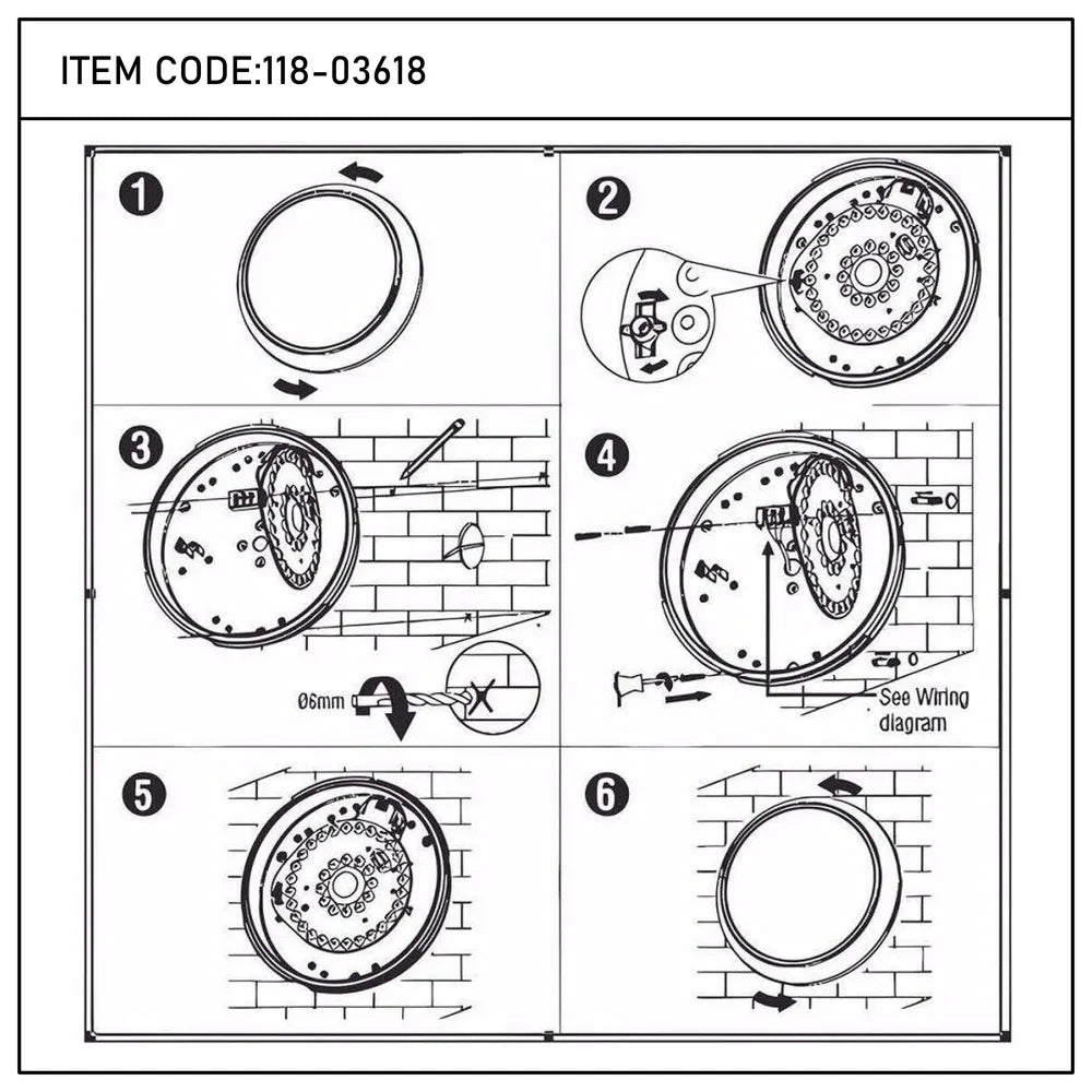 User manual for LED Paladin Bulkhead 14-16-20 W 3CCT IP54 with White Rim-118-03618