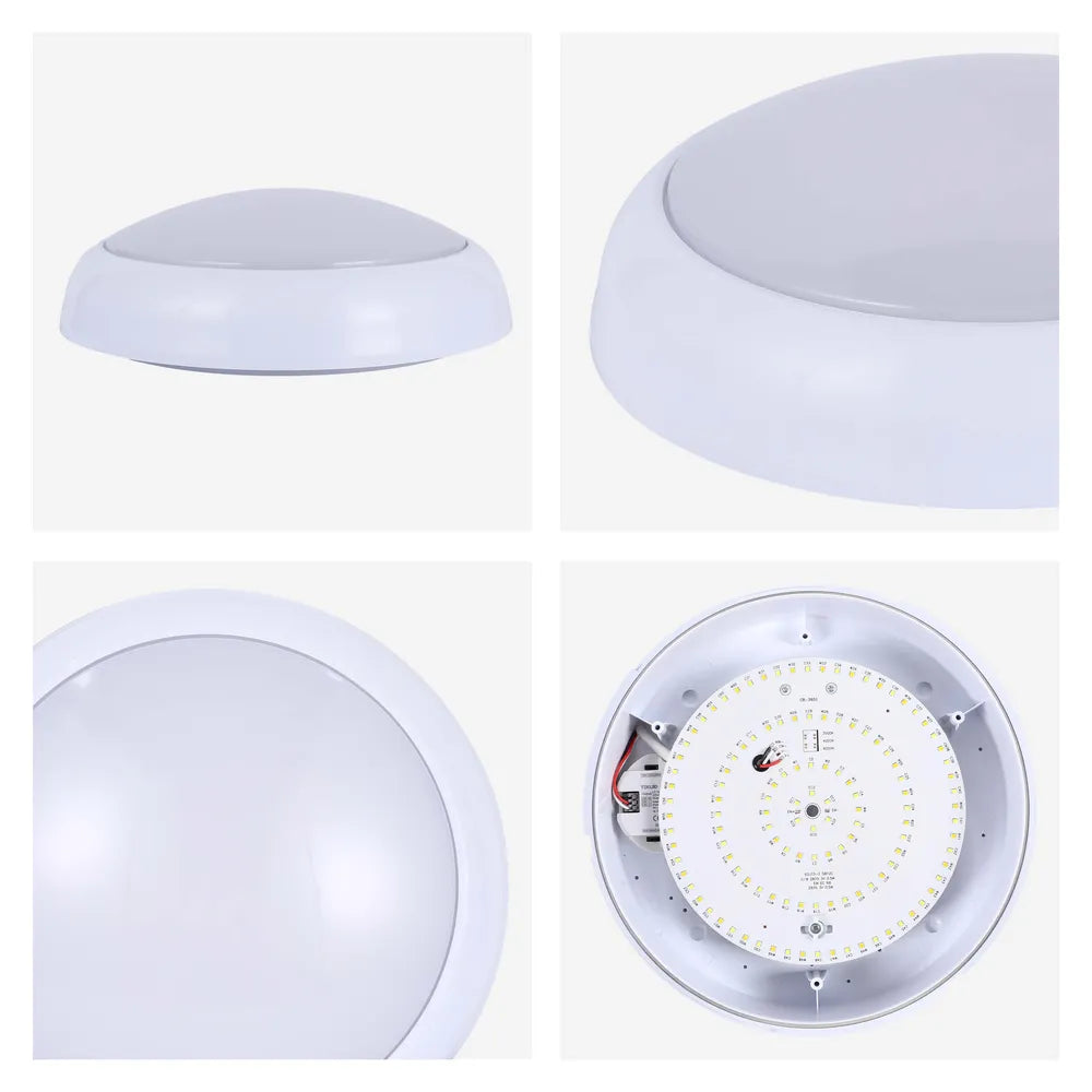 Details of the LED Paladin Bulkhead 14-16-20 W 3CCT IP54 with White Rim-118-03620