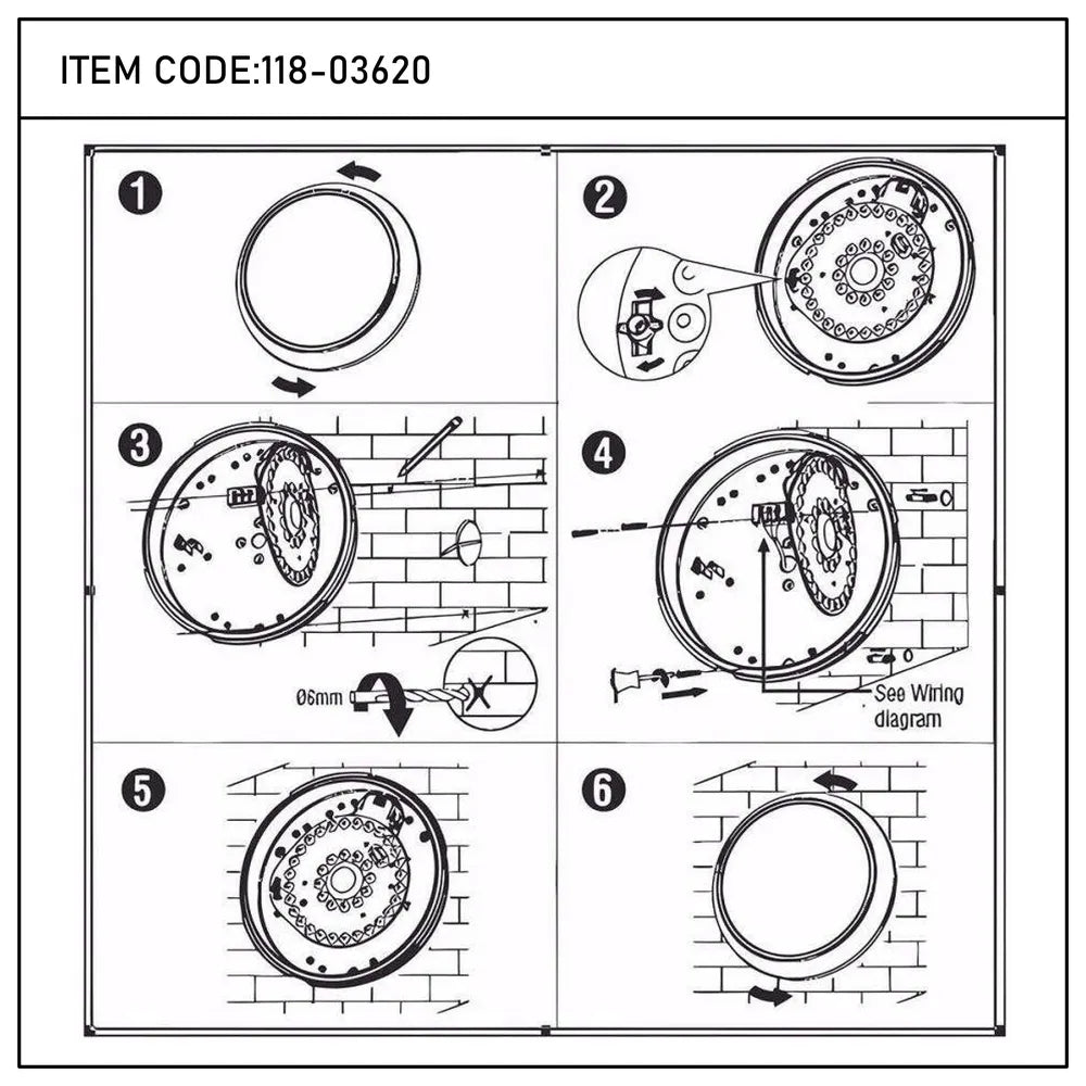 User manual for LED Paladin Bulkhead 14-16-20 W 3CCT IP54 with White Rim-118-03620