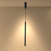 Integrated LED Modern Cylinder Pendant Ceiling Light Suspended Downlight Black 4