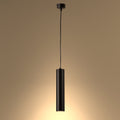 Integrated LED Modern Cylinder Pendant Ceiling Light Suspended Downlight Black 11