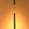 Integrated LED Modern Cylinder Pendant Ceiling Light Suspended Downlight Black 7