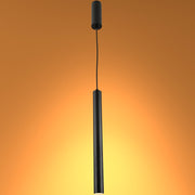 Integrated LED Modern Cylinder Pendant Ceiling Light Suspended Downlight Black 7