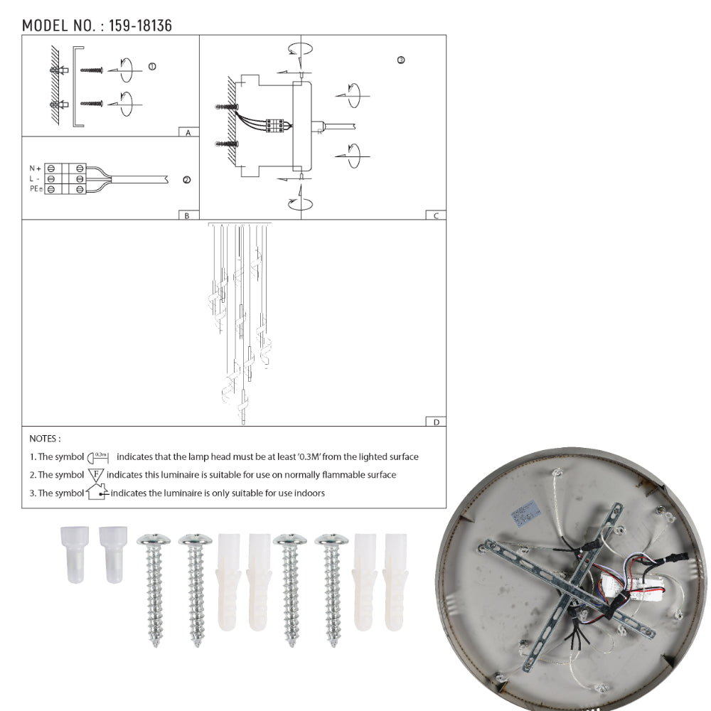 LED Spiral Modern Staircase Chandelier CCT Changeable 22