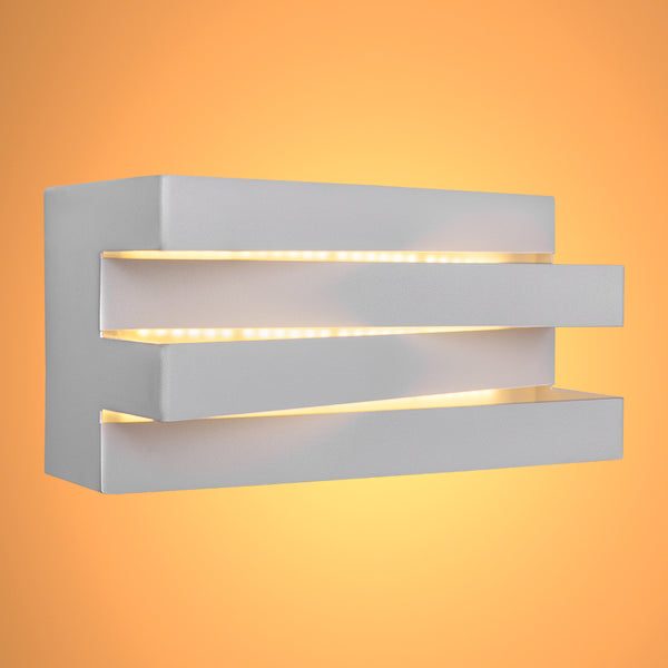 Integrated LED Metal Wall Light 12W Warm White 3000K 1