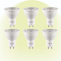 Lepus LED Spot Bulb PAR16 Dimmable GU10 7W Pack of 6 - 4000K Cool White
