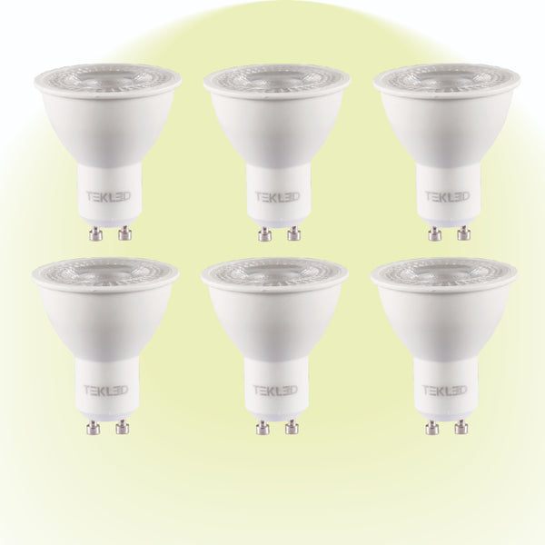 Lepus LED Spot Bulb PAR16 Dimmable GU10 7W Pack of 6 - 4000K Cool White