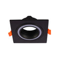 GU10 Downlight Fixture TEKLED Low UGR Fixed Recessed GU10 Downlighter Square-1 Lamp-143-03400