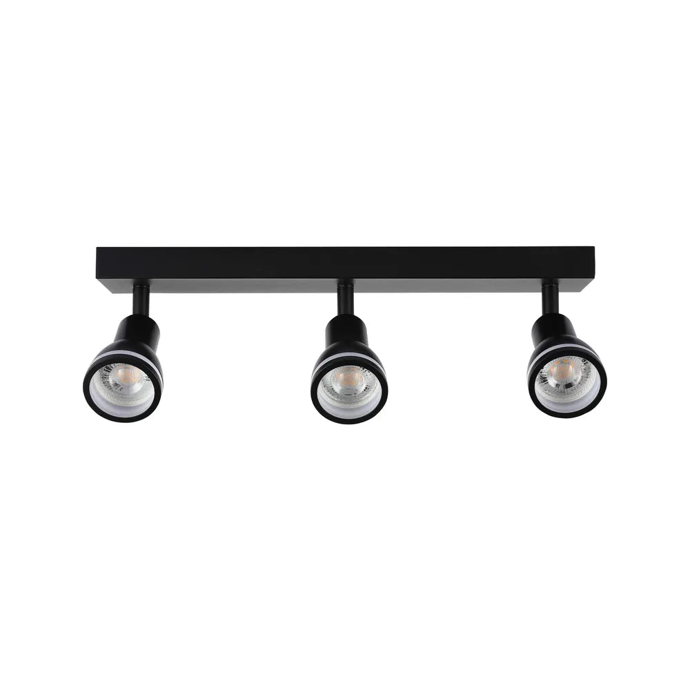 Spotlights TEKLED Luma Cylindro GU10 Spotlight Fixture-Black-172-03212