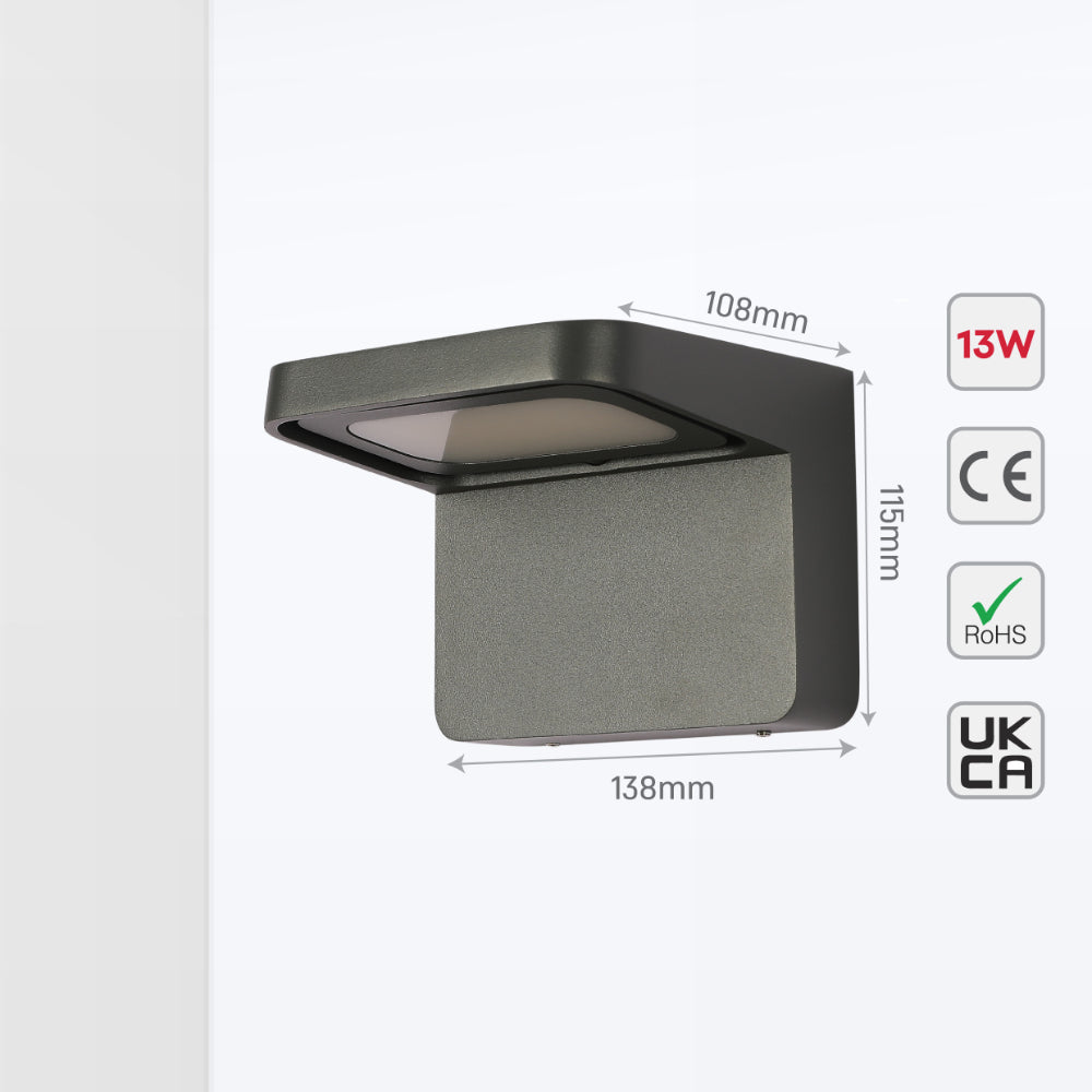 Luminosa LED Outdoor Wall Light 13W 9