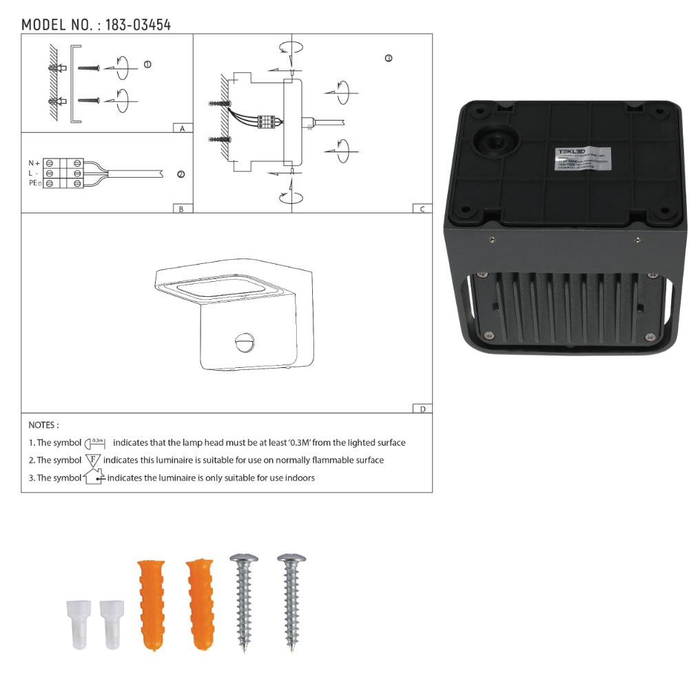 Luminosa LED Outdoor Wall Light 13W 16