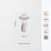 Lunar Halo Bedside Reading LED Wall Light 9
