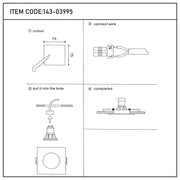 User manual for Lunar Low-Glare Square Fixed Recessed GU10 Downlight-143-03995