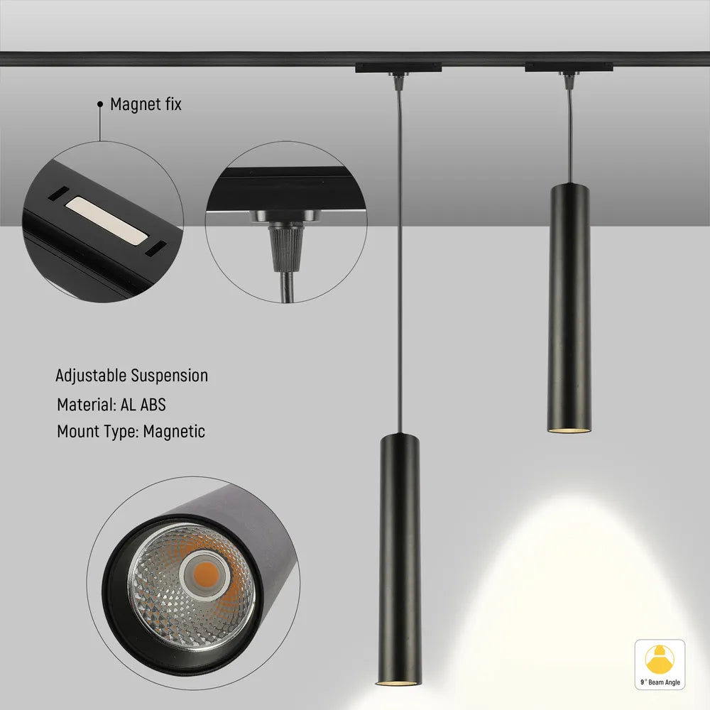 Details of the Magnetic Track Pendant Downlight | 12W COB LED Pendant-169-03103