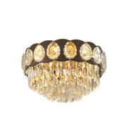 Main image of Luxury Clear Crystal Flush Modern Ceiling Chandelier Light Gold | TEKLED 159-18007