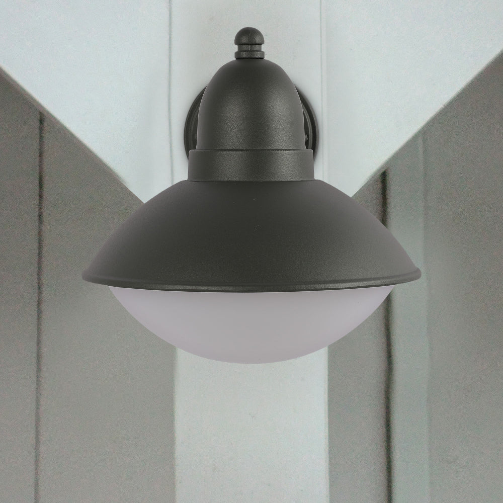 Marcel Outdoor Lantern Wall Light E27 Dark Grey