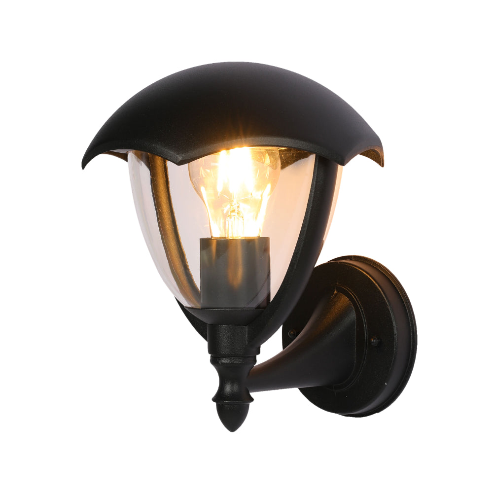 Megan Outdoor Lantern Wall Light E27 Black