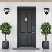 Megan Outdoor Lantern Wall Light E27 Black 4
