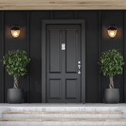 Megan Outdoor Lantern Wall Light E27 Black 5