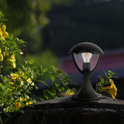 Megan Outdoor Pedestal Pillar Lantern Light E27 Black 3