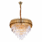 Main image of Metropolitan Square Beam Design Tiered Crystal Modern Chandelier Ceiling Light | TEKLED 159-17900