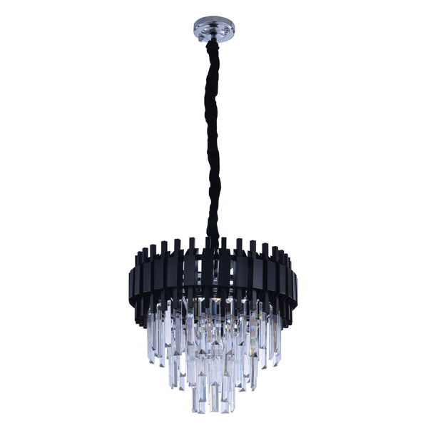 Main image of Metropolitan Square Beam Design Tiered Crystal Modern Chandelier Ceiling Light | TEKLED 159-18036