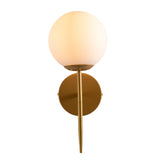 Main image of Mid-century Nordic Globe Sconce Modern Wall Light Gold 151-19556