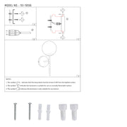 user manual of Mid-century Nordic Globe Sconce Modern Wall Light