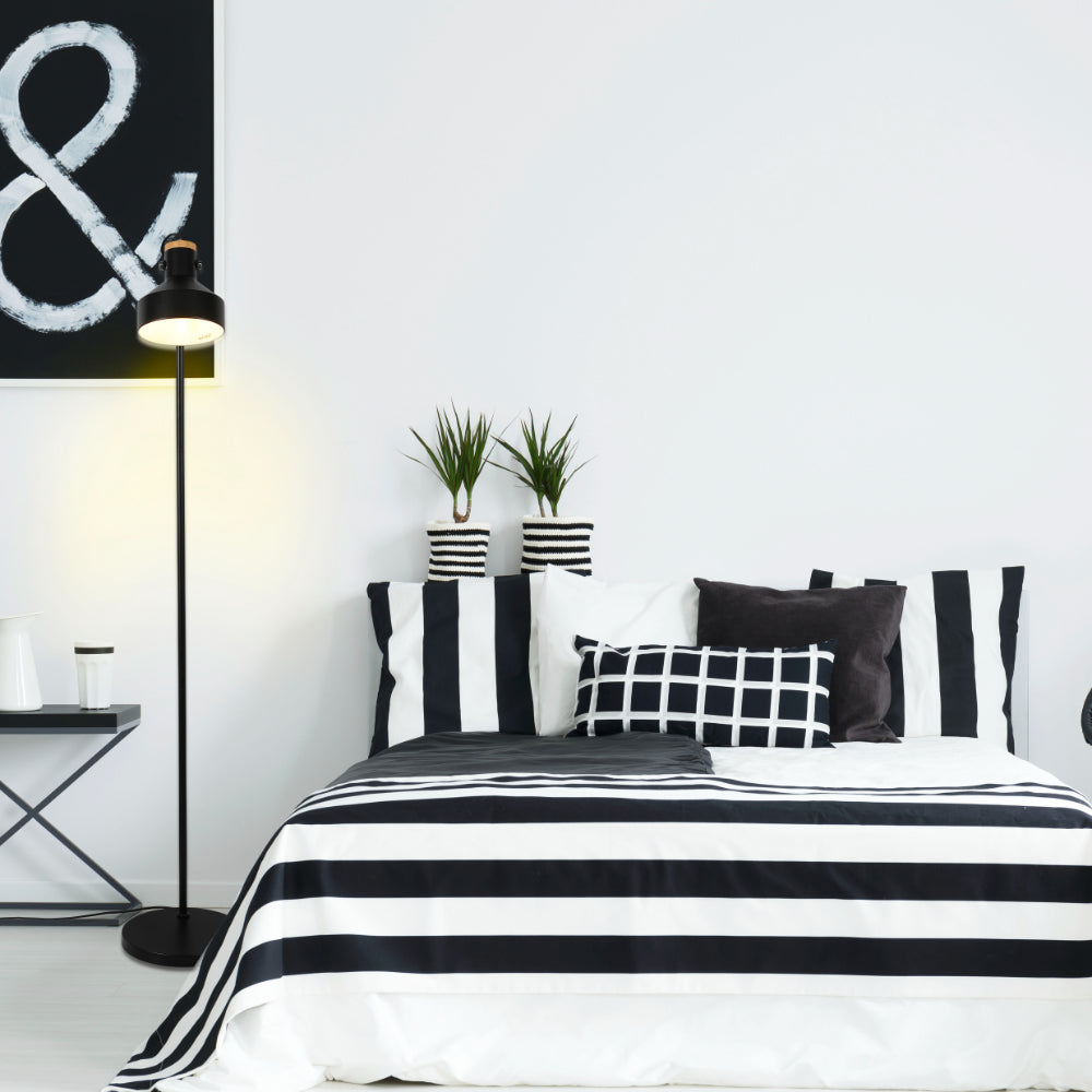 Minimalist Adjustable Floor Lamp with Wooden Accent 4