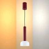 Minimalist Cylindrical LED Pendant Light - 8W, 3CCT, 340mm Length