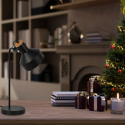 Modern Desk Lamp with Wooden Accent 4