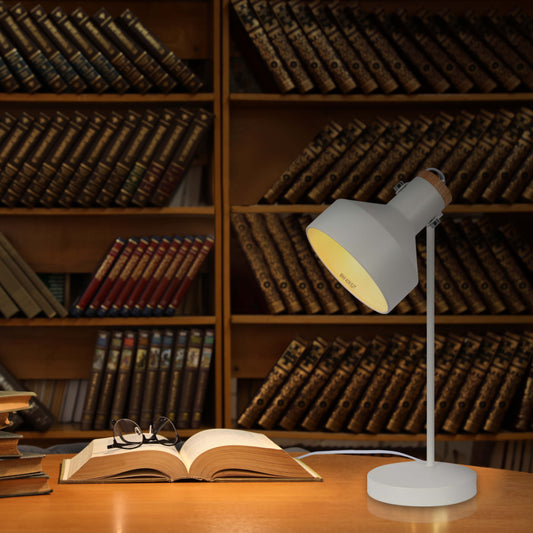 Modern Desk Lamp with Wooden Accent 5