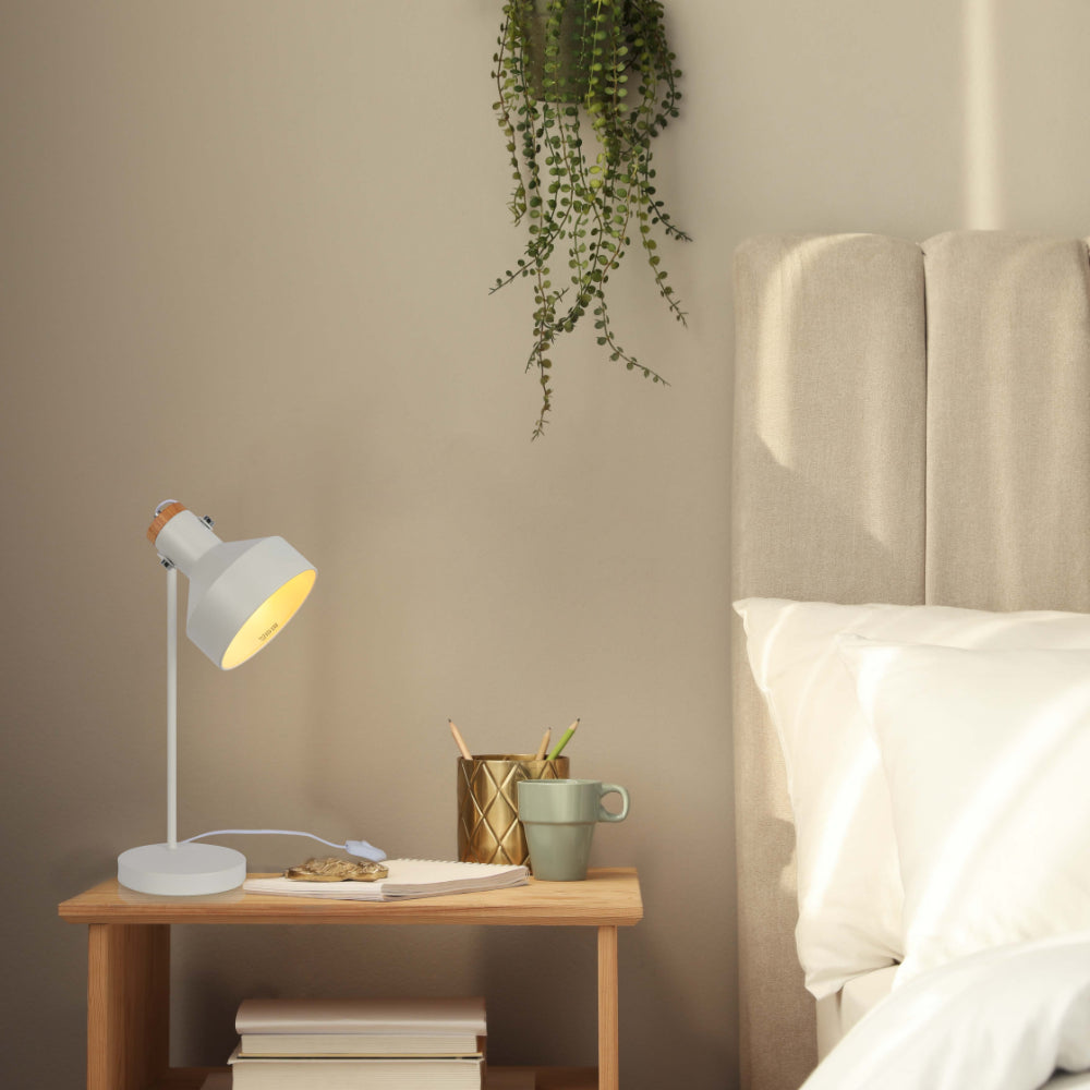 Modern Desk Lamp with Wooden Accent 8
