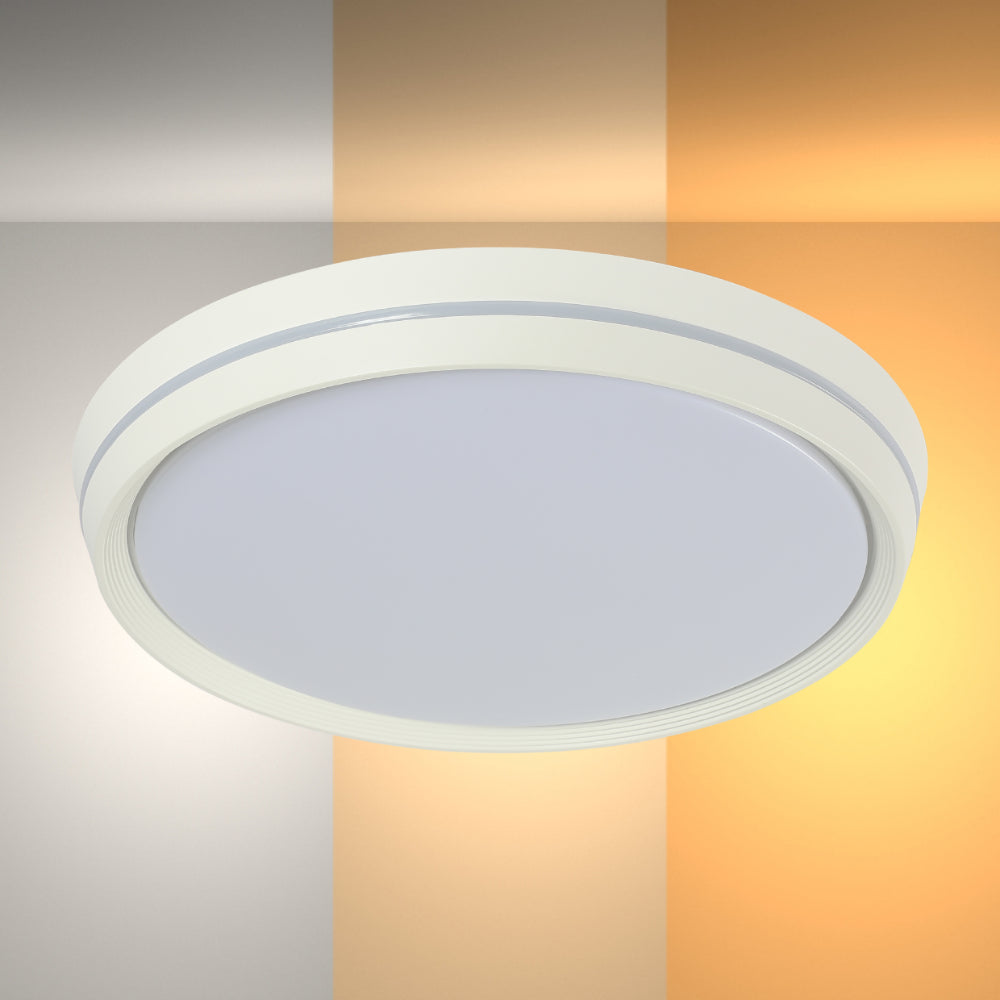 Modern Flush Mount Ceiling Light with Decorative Ring Accent, LED Flush Ceiling Light, TEKLED 2