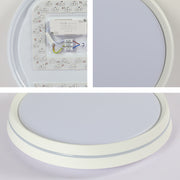 Modern Flush Mount Ceiling Light with Decorative Ring Accent, LED Flush Ceiling Light, TEKLED 14