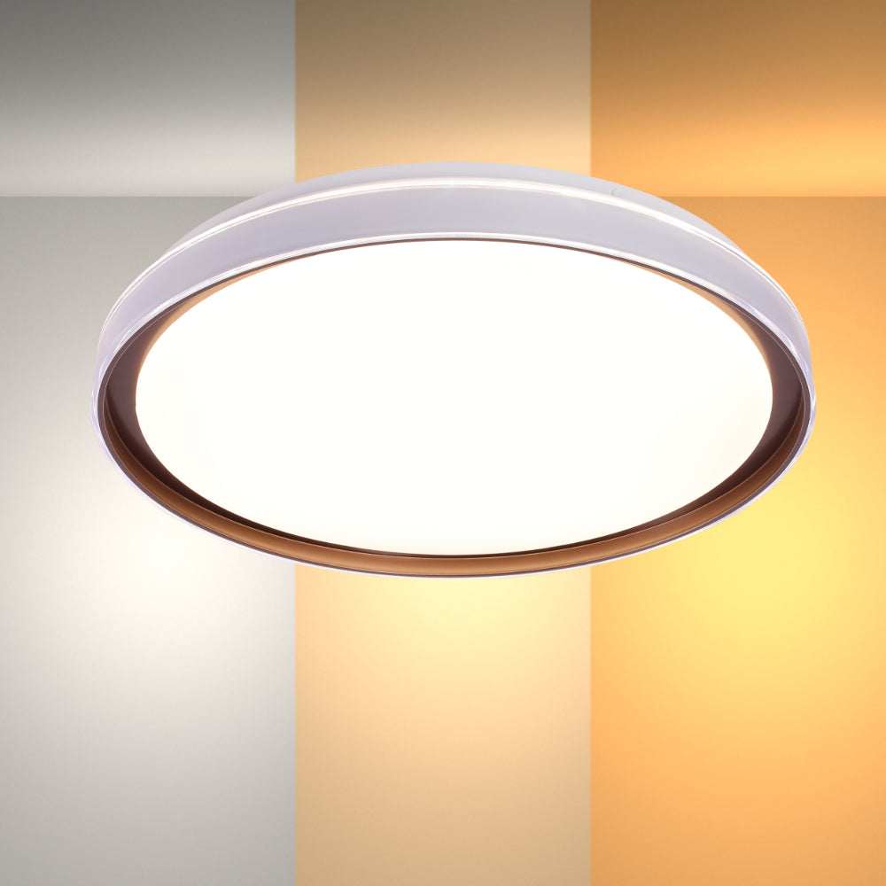 Modern Flush Mount Ceiling Light with Triple Light Diffusion, LED Flush Ceiling Light, TEKLED 1